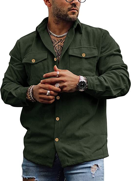 Men's Outdoor Vintage Corduroy Shirt Jacket